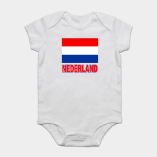 The Pride of Nederland - Dutch Flag Design and Language Baby Bodysuit